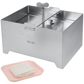 LNQ LUNIQI 304 Stainless Steel Tofu Press Large 1 Set Tofu Press Mould Multifunctional Cheese Press with Drip Tray for Vegetarian Tofu Lovers 22 x 14 x 11 cm