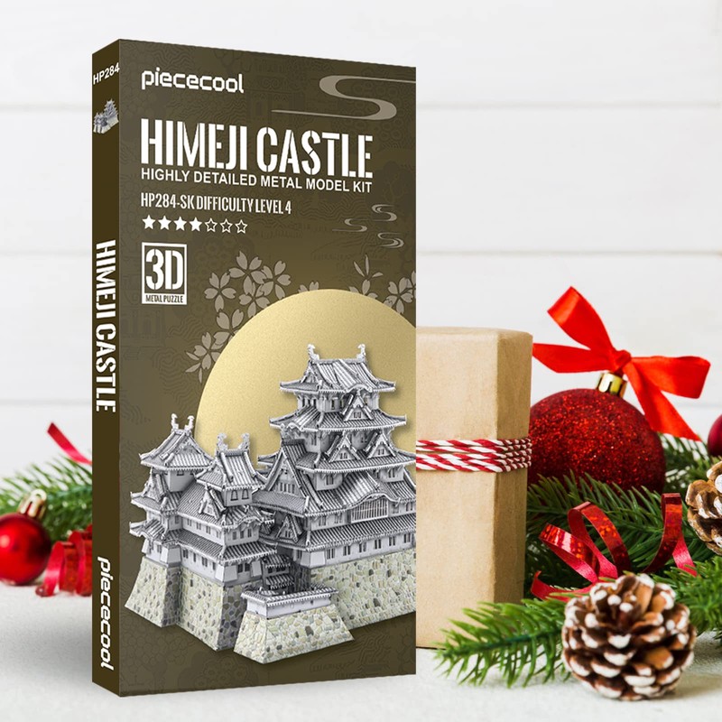 Piececool 3D Metal Puzzles for Adults, Himeji Castle - Japanese