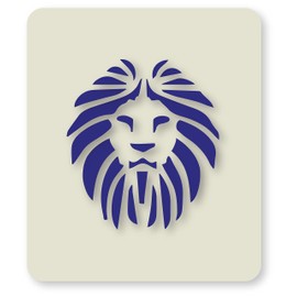 Lion Design Stencil Crafting, Card Making, Face Painting 7cm x 6cm 190micron Washable Reusable Mylar