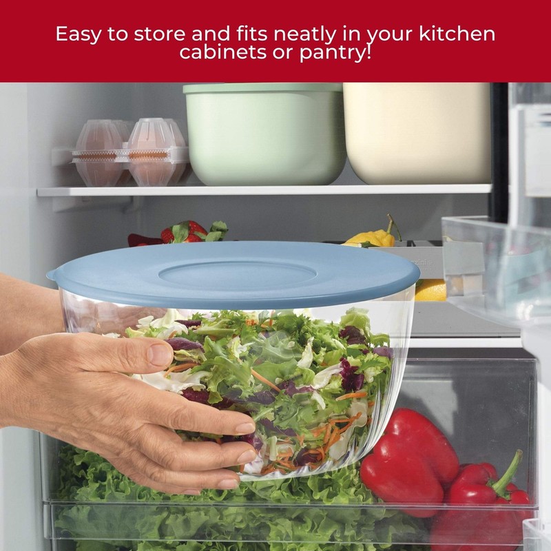 GUZZINI 10" Salad Spinner with Lid - White, Wash, Spin