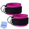 Techion 1 Pair of Fitness Ankle Straps for Cable Machine