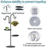 Upgraded 74" Shepherd's Hook Stand plant，Bird Feeder，Wind Chime Hanger Stand,