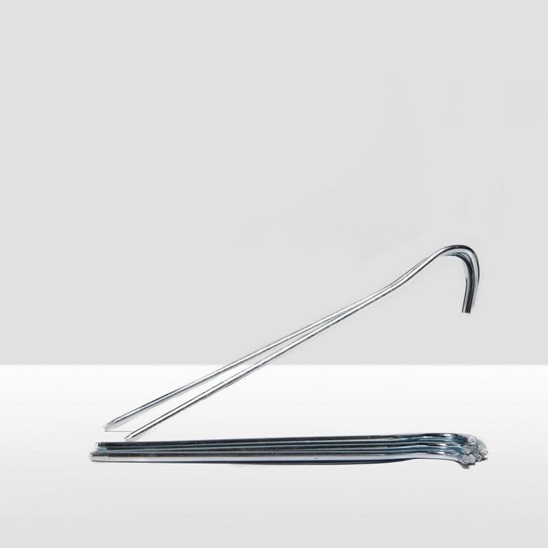 Vango 18cm Steel Pegs - 10 Pack, Silver, One Size