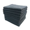 Danaway Face Towels, Charcoal Gray, Quick Dry Thin Type, Bulk
