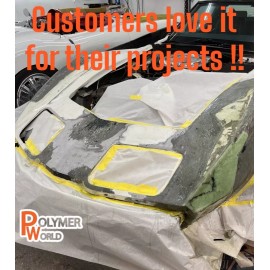 POLYMER WORLD Fiberglass Repair Kit 1 Gal of Polyester Resin 1708x38x5 Yard Biaxial Cloth