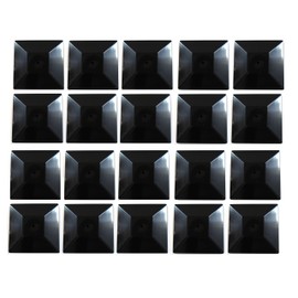 Nominal 4x4 Plastic Fence Post Caps with Nail Hole (3-5/8"x 3-5/8") (20, Black)