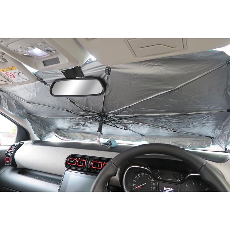 明邦(Meiho) ドラえもん 車用 傘型 3WAY カーシェード 柄が曲がる フロントガラス 日除け サンシェード