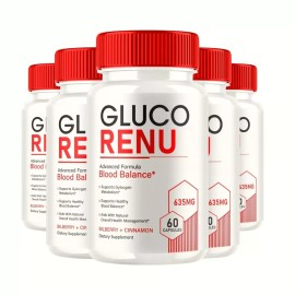 Gluco Renu 5-Pack Gluco Renu, Glyco Optimizer Blood Balance GlucoRenu Pills - 300 Capsules