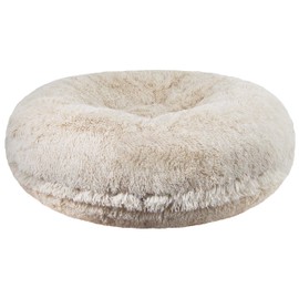 Bessie and Barnie Signature Blondie Luxury Shag Extra Plush Faux Fur Bagel Pet/Dog Bed (Multiple Sizes)