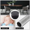 Piutouyar 12 Pack 1 Inch Plastic Plugs, Black Round End