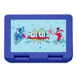 Spreadshirt Power Rangers Blue Ranger and Red Ranger Go Go Lunch Box, One Size, Royal Blue
