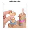 Stack Matching Set Educational Wood with 10 Cards Geometric Shape