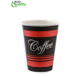 8 oz Restaurant Grade Coffee Cups - (1000 Count) by EcoQuality - Disposable Coffee Cups - Hot Drink, Tea, Coffee, Cappuccino, Hot Chocolate, Chai, Chai Latte