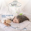 Oaks Aura 20 Inch Low Profile Ceiling Fans with Lights,Flush