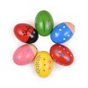 6 Pack Wooden Shake Egg Easter Egg Percussion Instrument Interesting