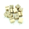 Wood Map Push Pins, Cube Head with Solt an Steel