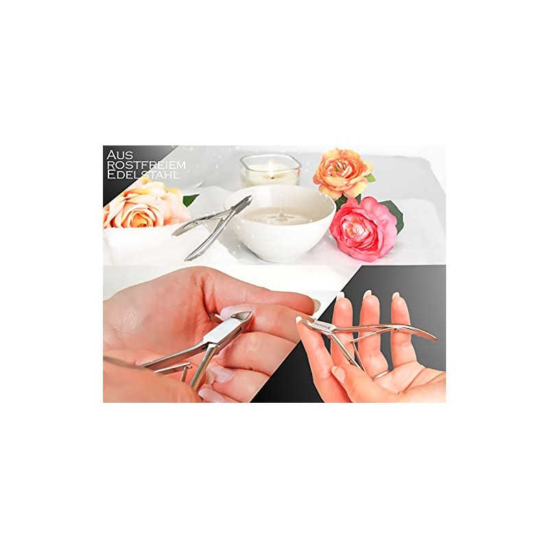 Nagelhautzange Hautzange Excellent-Solingen mit 5 mm Schnittfläche aus rostfreiem Edelstahl