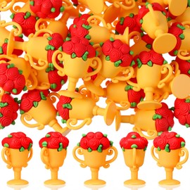 Pinkunn 30 Pcs mini Rose Trophy Miniatures Run for the Roses Trophy Figurines for Horse Racing Decorations Derby Day Party Props Awards