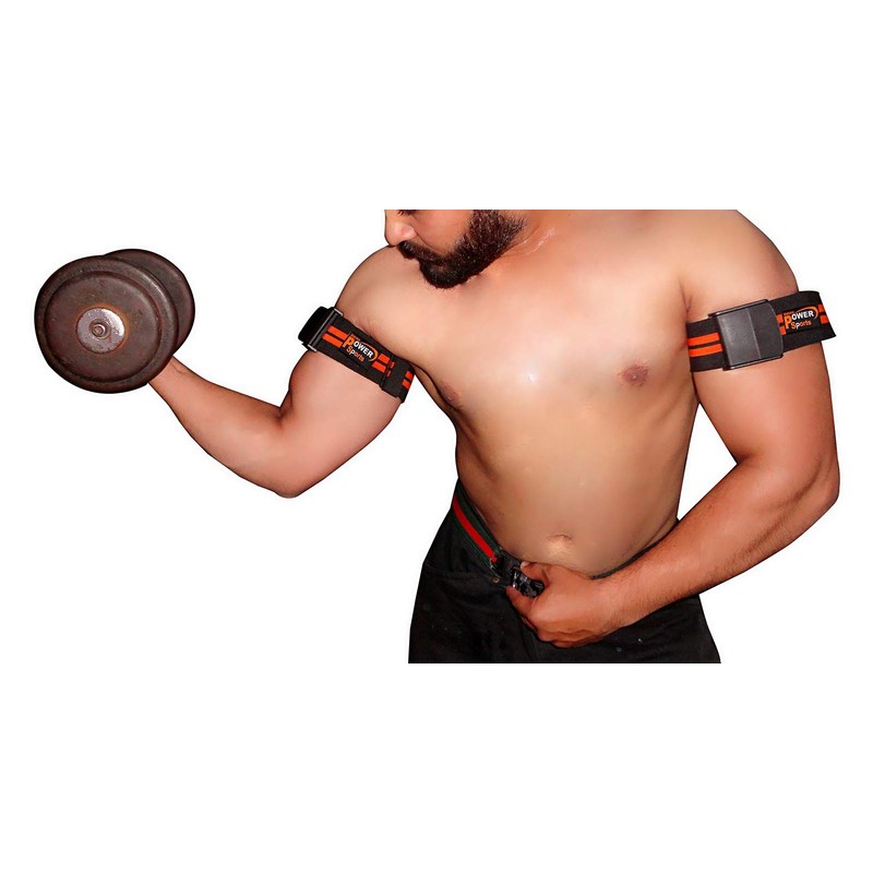 BICEP STRAPS,Harlem-2inch Occlusion Muscle Training Bands - Pair of Blood