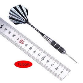3Pcs 155mm Punta de Dardo Acero de Aluminio Dardos de Flechas de Aleación Juego de Dardos con la Impresión de PET Volado de Níquel para Tablero ( Size : L4 )