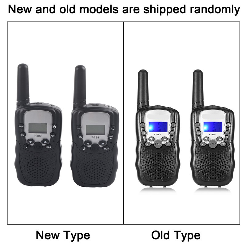 2PCS 3KM Range Multi Channels Walkie Talkies 2 way Radio