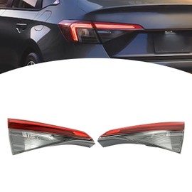 HETEPPTR Inner Tail light Assembly For 2022 2023 Honda Civic Sedan LX/EX/Touring/Sport/SI Sedan Halogen Driver and Passenger Inner Rear Lamp Tail Lights (A Pair)