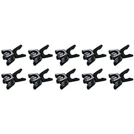 Agility Sports Ear Clip Pack of 10 for rail 25 mm Diameter and Ring Black Tyre Connection Clip for Dogs