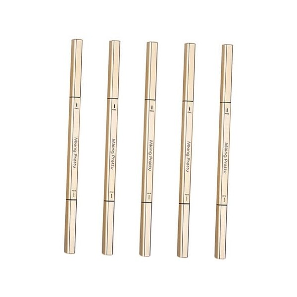 Gatuida 5pcs Double- Eyebrow Pens Eyebrow Makeup Pencils with Built