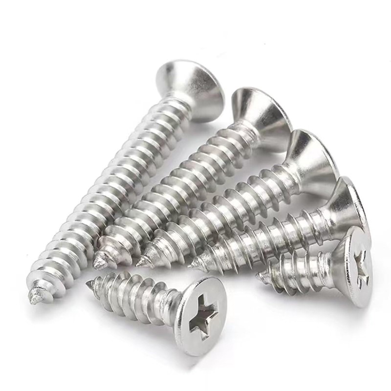 M4 x 80mm Flat Head Wood Self Tapping,Sheet Metal Screws,Phillips