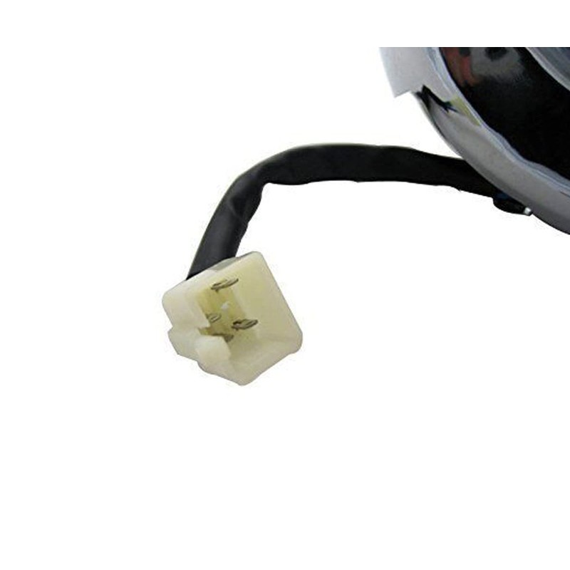 Universal Motorcycle Motorbike Classic Chrome Headlight with High and Low