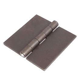 Heavy Duty .120 Leaf Thick X .250 Pin Butt Hinge in Stainless, Steel, or Aluminum Weld-On or Bolt On Without Holes. (Steel, 2-1/2 inches X 2-1/2 inches)