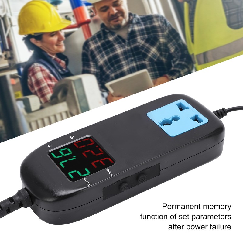 Digital Display Thermostat Intelligent Electronic Temperature Controller Regulator AC ~