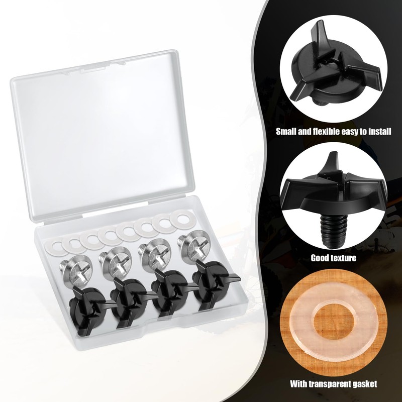 NQEUEPN 8pcs Motorcycle Helmet Screws, Helmet Visor Screws with 8pcs