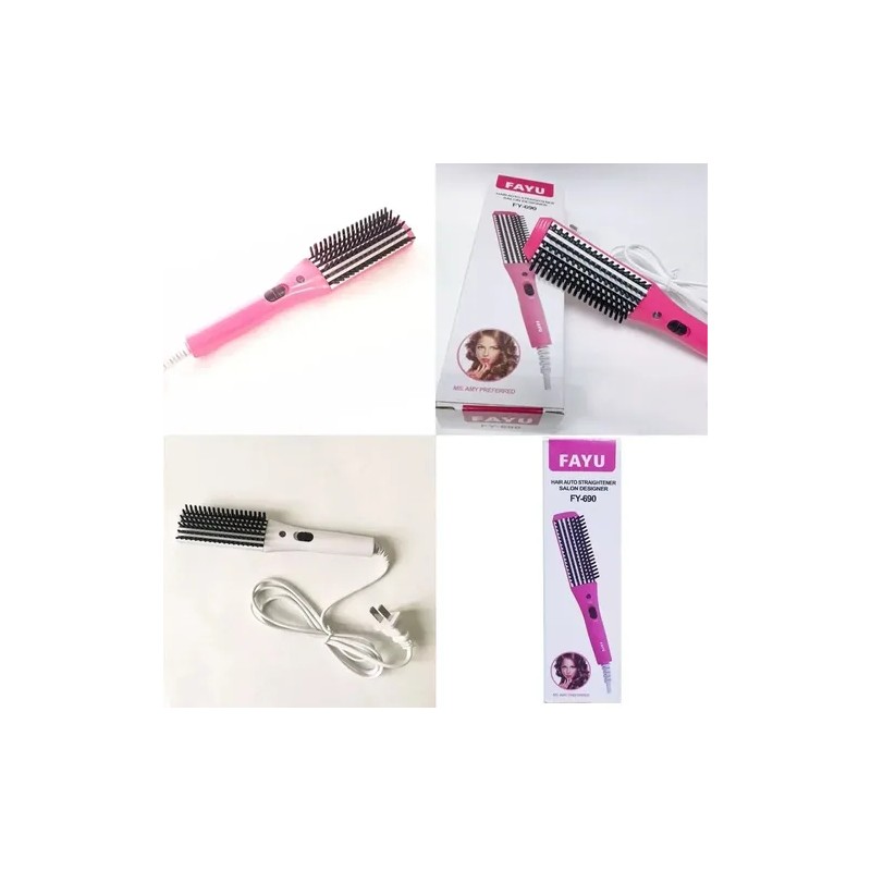 Mini Cepillo Fayu Alasiador De Cabello Para Viajes Full
