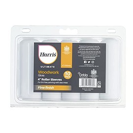 Harris Ultimate Woodwork Gloss Roller Sleeves | 10 Pack | 4"