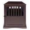 Casual Home Wooden Large Pet Crate, End Table, Espresso, 24
