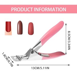 Nail clippers, gel nails, nail clippers, stainless steel, nail clippers, artificial nails, nail clippers, manicure tip cutter, pink nail clippers, for artificial nails, acrylic nails, artificial nails, gel nails