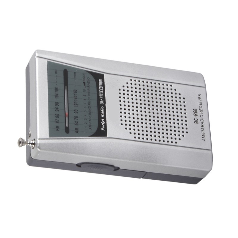 Mini AM FM Radio Manual Operation Easy Adjustment Memory Function