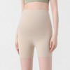 HL] Plus Size Seamless Maternity 3/4 Yoga Leggings Yoga Leggings Light Beige/L