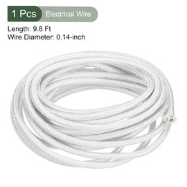 YOKIVE Electronic Wire, 17AWG Insulated Mica Cable, for Connecting Electrical Devices, Great for Metallurgy, Chemical Industry, Home (White, 9.8ft)