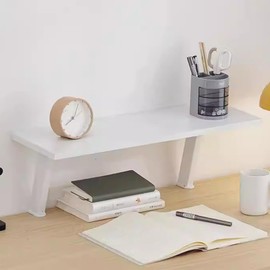 Clamp On Desk Organizer Shelf, Desktop Extender Storage Organizer Portable No Drill Required Adjustable Floating Desks Shelf for Home Office Dorm Workstation and Study Space(23.6"x7.9")