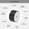 sourcing map 40 x 20mm M8 Thread Female Rubber Mounts,