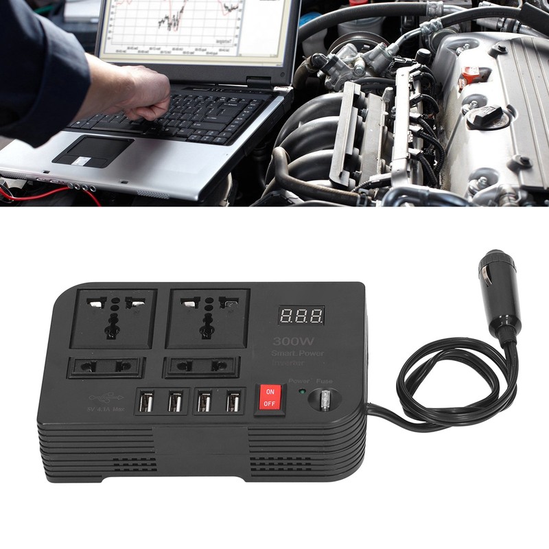 DC12V to AC220V LCD Modified Sine Wave Inverter Car Multifunctional