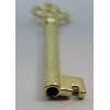 Furniture Knowledge Polished BRASS KEY skeleton vintage retro door drawer