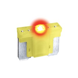 CARAX Glow Fuse – Premium Fuse Low Profile Mini Micro Blade – 20A Kit 1 pcs – Glow When Blown LED Automotive Fuse – Smart Auto Glow Fuse Easy Identification – 1 pcs