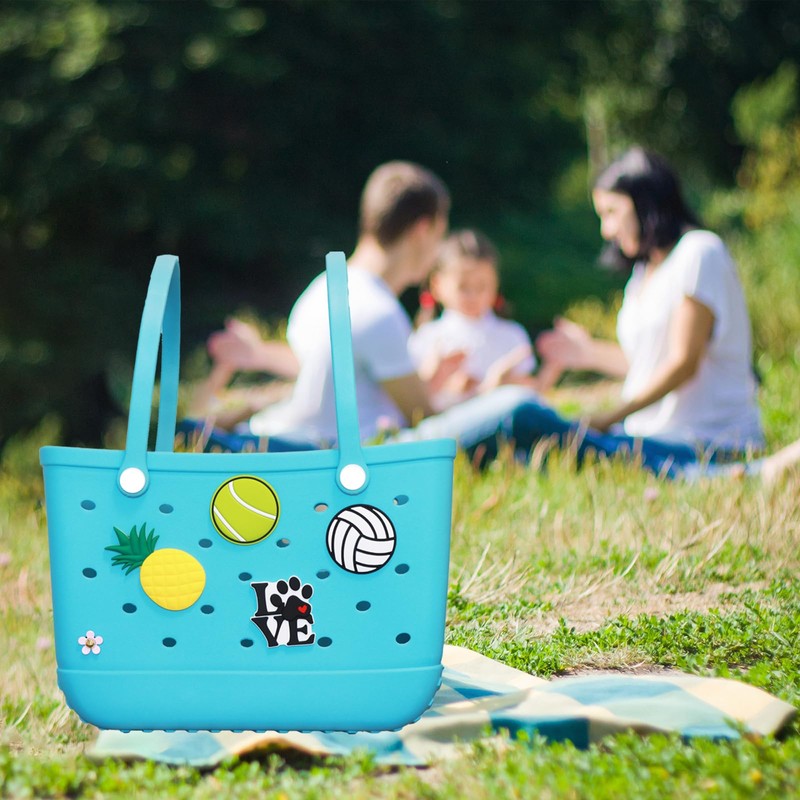 Ycendravious Volleyball Bag Charm, Compatible with Simply Southern Totes and