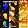 12 Inch Metal Christmas Light Stakes 60 Pack Christmas Yard