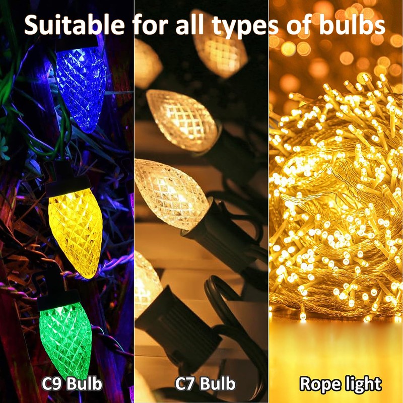12 Inch Metal Christmas Light Stakes 60 Pack Christmas Yard