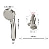 KAIYING Brushed Nickel High Pressure Handheld Shower Head with ON/OFF