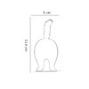 Keewah Cat Butt Cookie Cutter - 11.4 x 5 cm